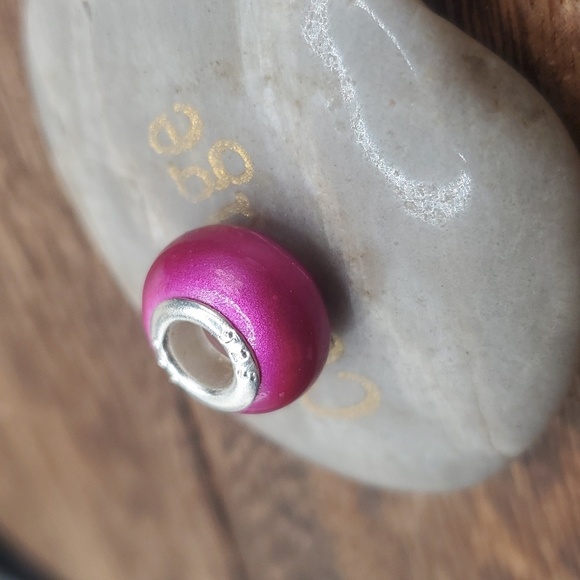 Pink metallic barbie core charm sterling‎ 925 - Picture 2 of 2